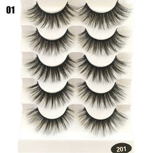 Load image into Gallery viewer, 5 Pairs 2 Styles 3D  Fluffy Wispy Thick Lashes