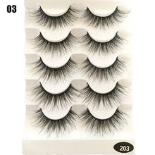 Load image into Gallery viewer, 5 Pairs 2 Styles 3D  Fluffy Wispy Thick Lashes