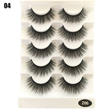 Load image into Gallery viewer, 5 Pairs 2 Styles 3D  Fluffy Wispy Thick Lashes