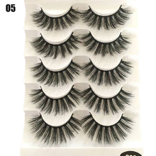 Load image into Gallery viewer, 5 Pairs 2 Styles 3D  Fluffy Wispy Thick Lashes