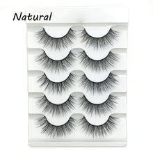 Load image into Gallery viewer, 5 Pairs 2 Styles 3D  Fluffy Wispy Thick Lashes