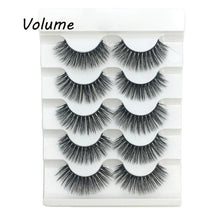 Load image into Gallery viewer, 5 Pairs 2 Styles 3D  Fluffy Wispy Thick Lashes