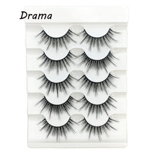 Load image into Gallery viewer, 5 Pairs 2 Styles 3D  Fluffy Wispy Thick Lashes