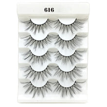 Load image into Gallery viewer, 5 Pairs 2 Styles 3D  Fluffy Wispy Thick Lashes
