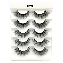 Load image into Gallery viewer, 5 Pairs 2 Styles 3D  Fluffy Wispy Thick Lashes