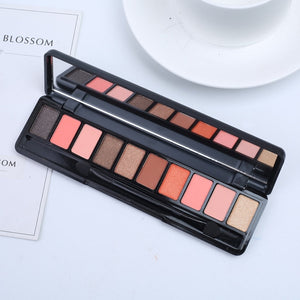 10 Colors Geometric Matte Glitter Palette