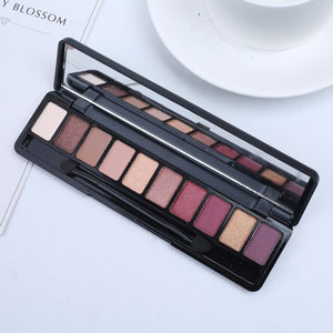 10 Colors Geometric Matte Glitter Palette