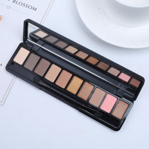 10 Colors Geometric Matte Glitter Palette