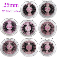Load image into Gallery viewer, Thick Strip 25mm 3D Mink Lashes