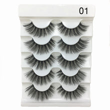 Load image into Gallery viewer, 5 Pairs 2 Styles 3D  Fluffy Wispy Thick Lashes