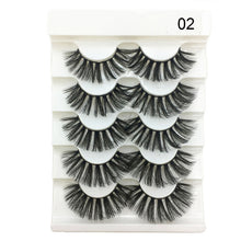 Load image into Gallery viewer, 5 Pairs 2 Styles 3D  Fluffy Wispy Thick Lashes