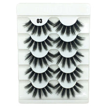 Load image into Gallery viewer, 5 Pairs 2 Styles 3D  Fluffy Wispy Thick Lashes
