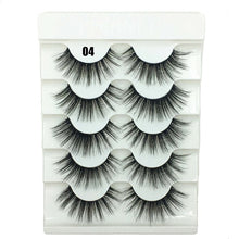 Load image into Gallery viewer, 5 Pairs 2 Styles 3D  Fluffy Wispy Thick Lashes