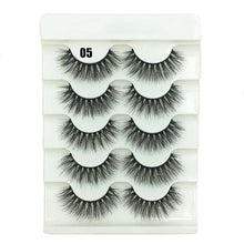 Load image into Gallery viewer, 5 Pairs 2 Styles 3D  Fluffy Wispy Thick Lashes