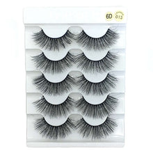 Load image into Gallery viewer, 5 Pairs 2 Styles 3D  Fluffy Wispy Thick Lashes