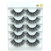 Load image into Gallery viewer, 5 Pairs 2 Styles 3D  Fluffy Wispy Thick Lashes