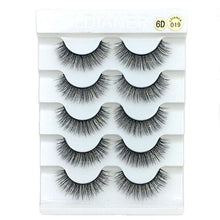 Load image into Gallery viewer, 5 Pairs 2 Styles 3D  Fluffy Wispy Thick Lashes