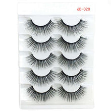 Load image into Gallery viewer, 5 Pairs 2 Styles 3D  Fluffy Wispy Thick Lashes