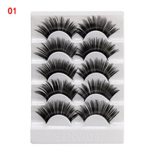 Load image into Gallery viewer, 5 Pairs 2 Styles 3D  Fluffy Wispy Thick Lashes