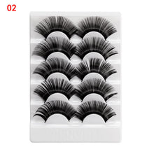 Load image into Gallery viewer, 5 Pairs 2 Styles 3D  Fluffy Wispy Thick Lashes