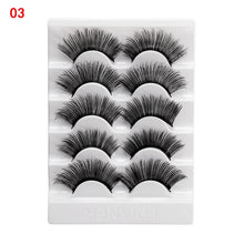 Load image into Gallery viewer, 5 Pairs 2 Styles 3D  Fluffy Wispy Thick Lashes